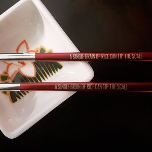 LitJoy Crate Dining - Mulan-Inspired Chopsticks and Soy Sauce Dish LitJoy Crate Dining - Mulan-Inspired Chopsticks and Soy Sauce Dish
